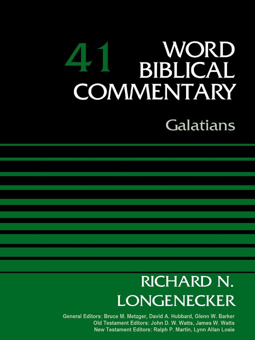 Title details for Galatians, Volume 41 by Richard N. Longenecker - Available